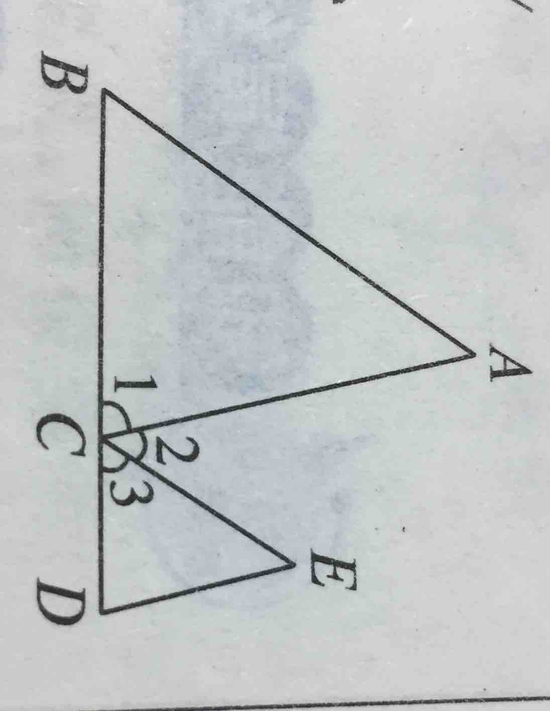 若角b  角bce等于180度,则____平行____,理由是什么?