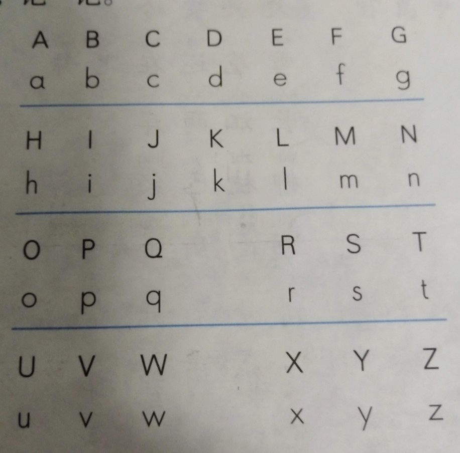 字母歌小写字母怎么读