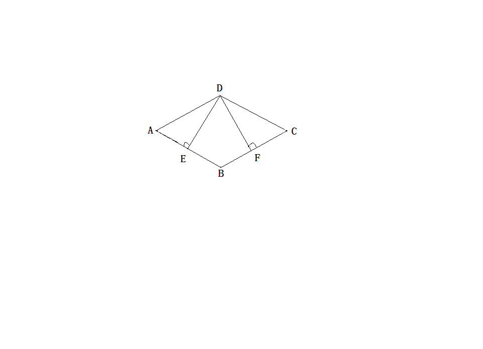 菱形abcd的边长=8cm,∠a=60°,de⊥ab于点e,df⊥ab于点f,则四边形bedf