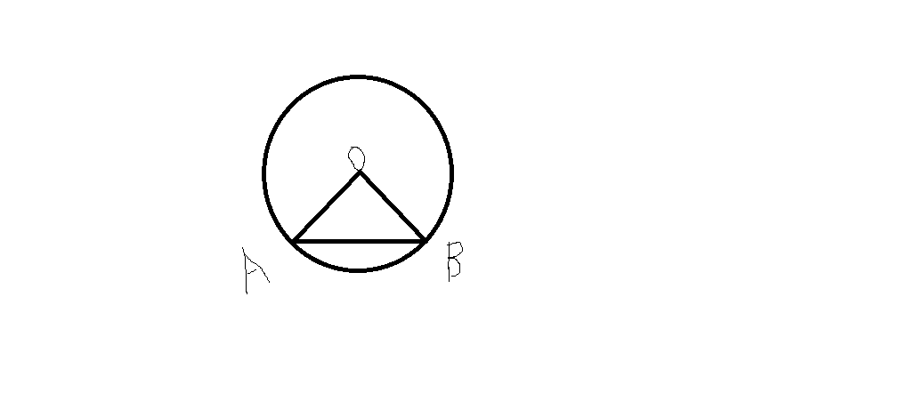 如圖若∠a=45°,ab=4,求三角形oab的面積